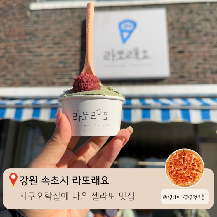  속초고속버스터미널 맛집 라또래요 지구오락실 지락실 감자젤라또집 속초해수욕장 젤라또