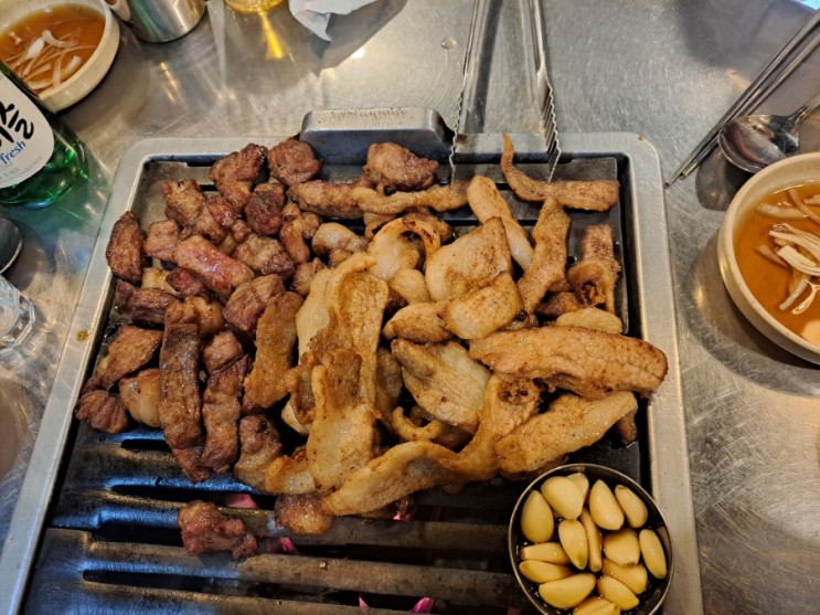 [작전역 맛집] 바우주먹고기 인천 작전점 : 구워 나오는 주먹고기, 마약고기 내 돈 내산 솔직후기