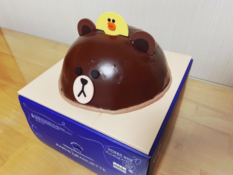  파리바게뜨 라인프렌즈 브라운 케이크
