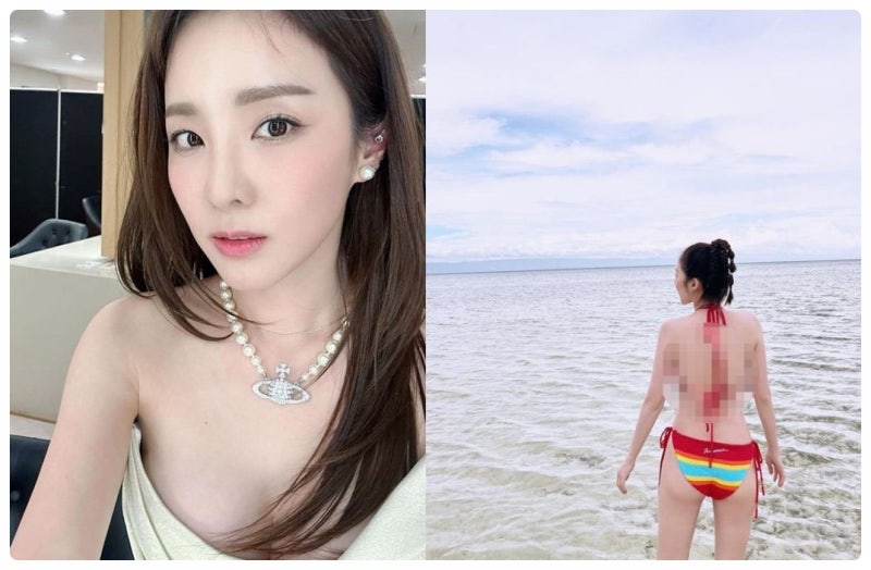 산다라박 비키니 새해 인사 필리핀 바다 몸매 투애니원 인스타 프로필 나이 키 학력 소속사 ....