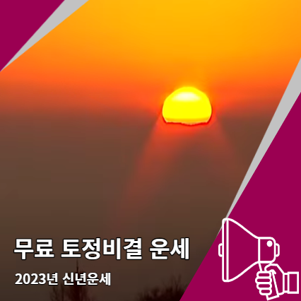 2023년 무료토정비결 10간 12지 의미