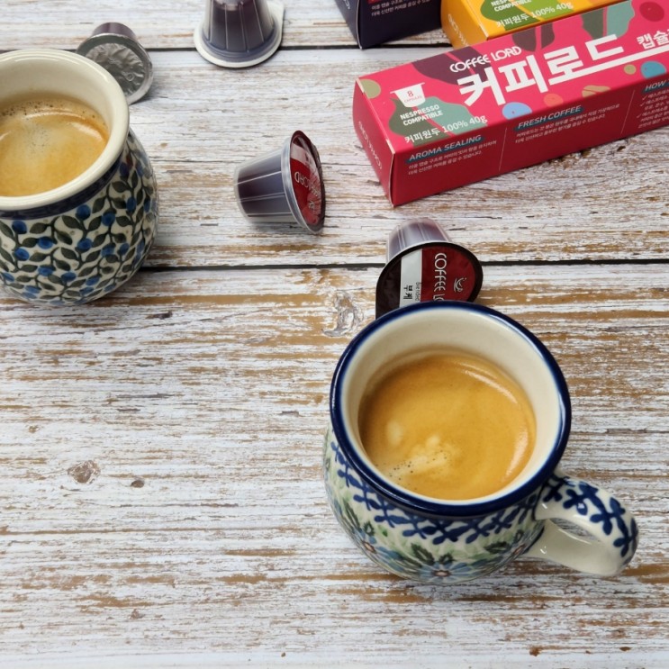 네스프레소호환 캡슐커피 커피로드- 신선하고 향긋한 커피를 온전히 즐기기