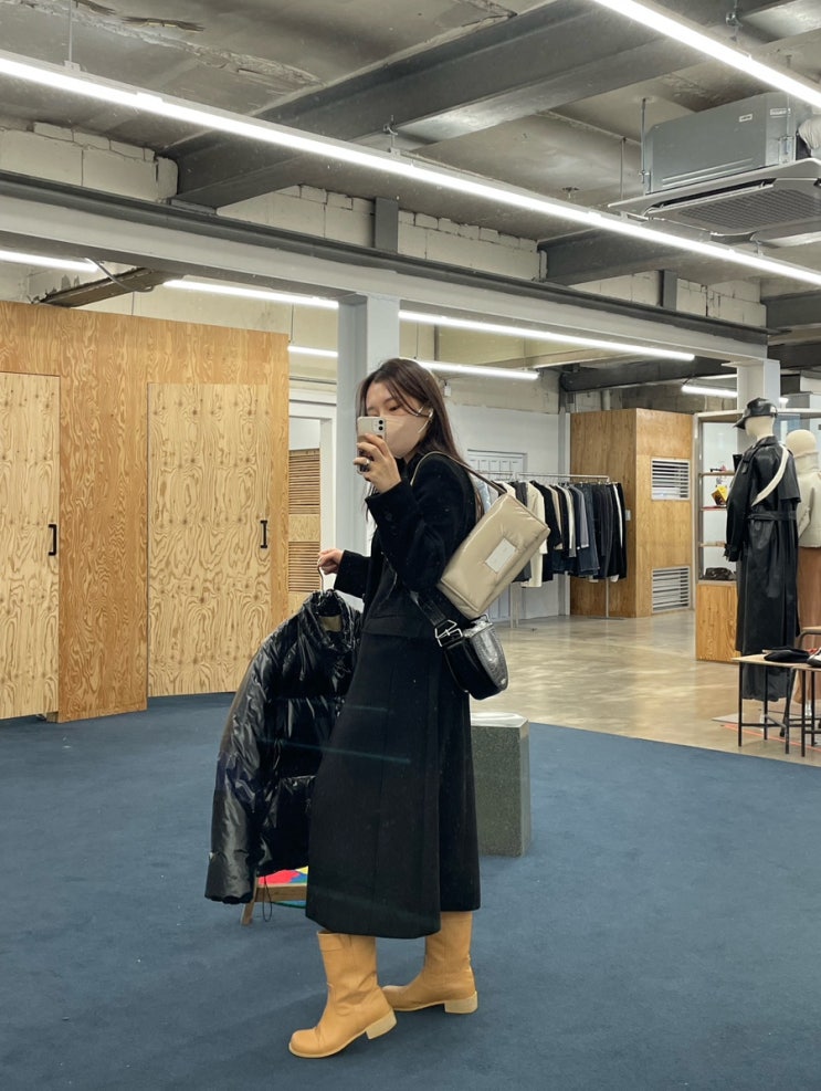  마뗑킴 시즌오프 세일, 위시리스트 패딩&니트 머플러 구매(성수 HOUSE BY)