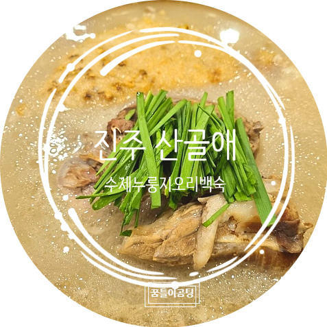  수제 누룽지 오리 백숙으로 몸보신 하기 진주오리맛집/진주오리백숙 맛집 "진주 산골애"
