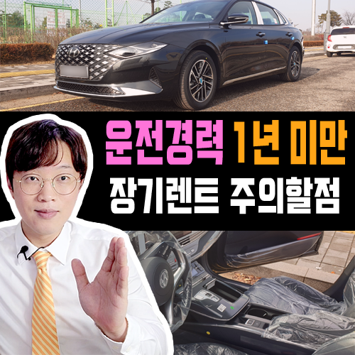  운전 면허 1년 미만 신차 장기렌트 주의해야 할 점은?