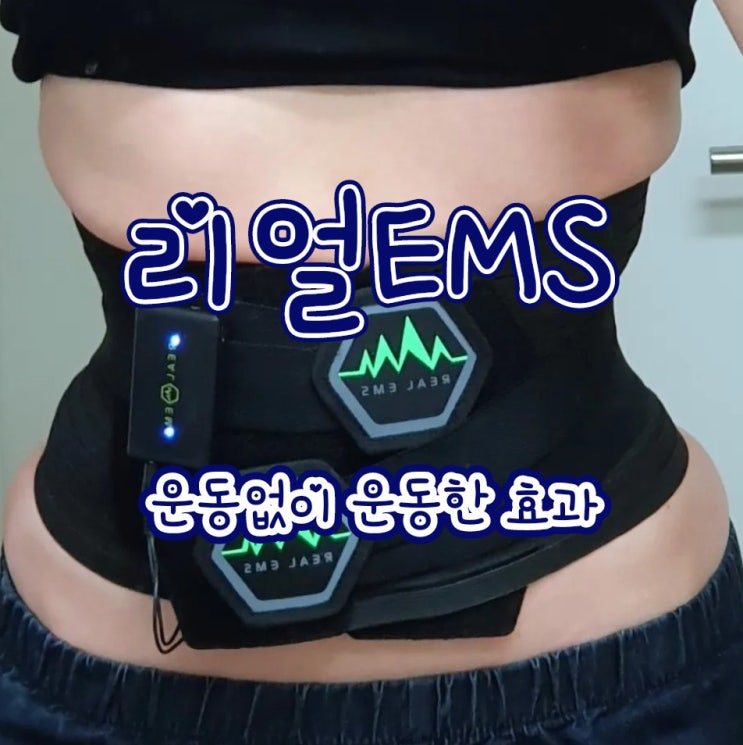  리얼 EMS 챔피온 벨트 - 저주파 홈트레이닝 복근 운동 기구 내돈내산 후기