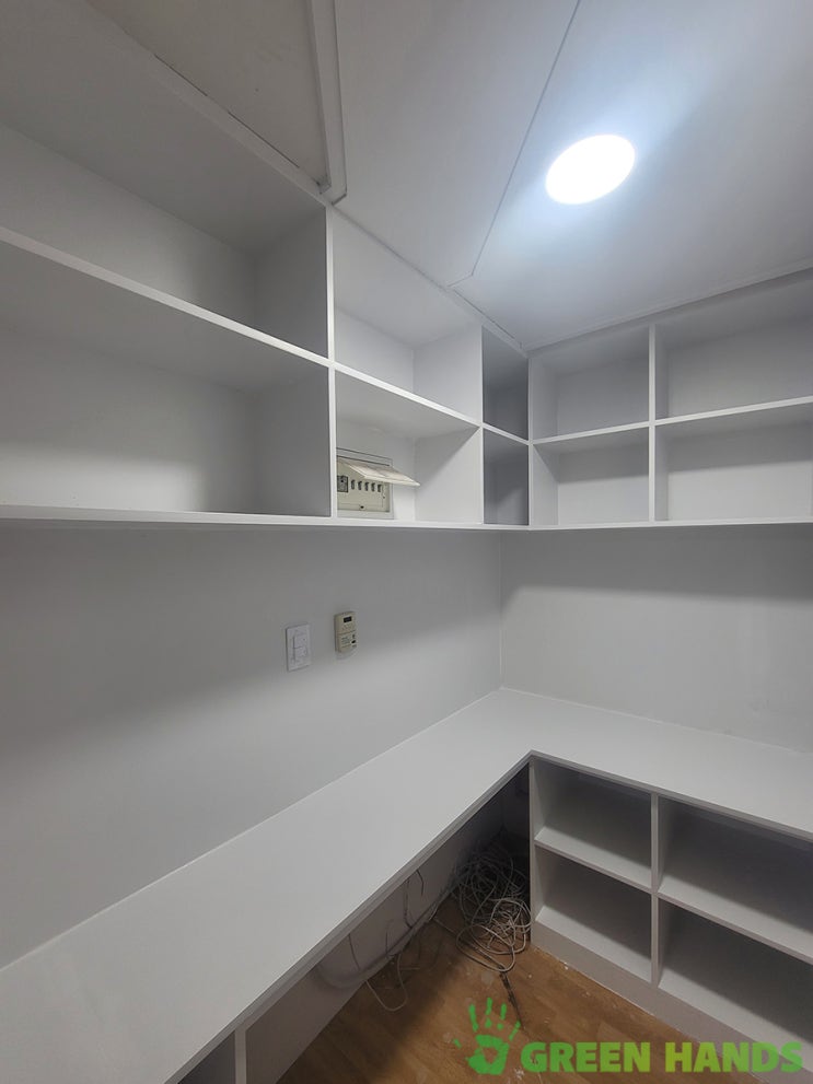  가벽파티션,천장공사,맞춤가구 인테리어 목공사 그린핸즈 / 송파구 장지동 아파트 어린이집 ①