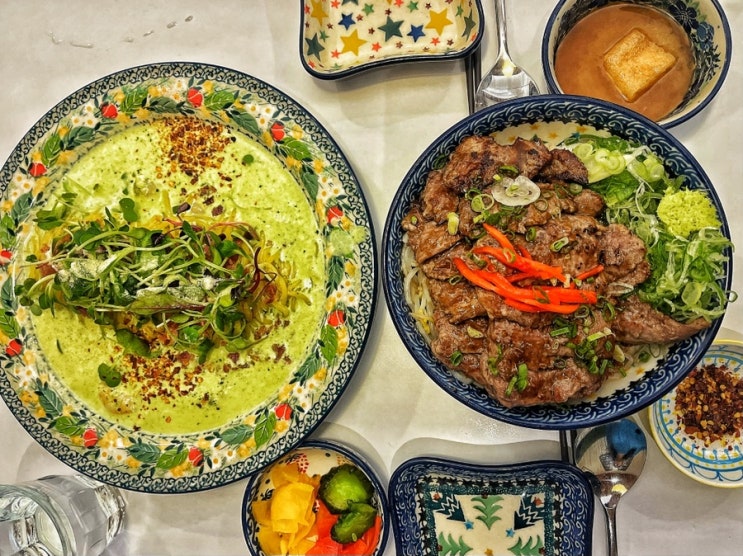  수원 내돈내산 수원역 맛집 가정식 스테이크 전문점 스테이크덮밥 바질크림파스타 미도인