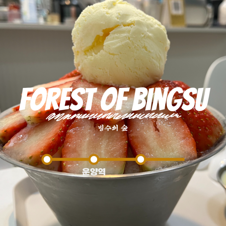  [카페 투어] : 빙수의 숲 달달한 김포 운양역 빙수 맛집