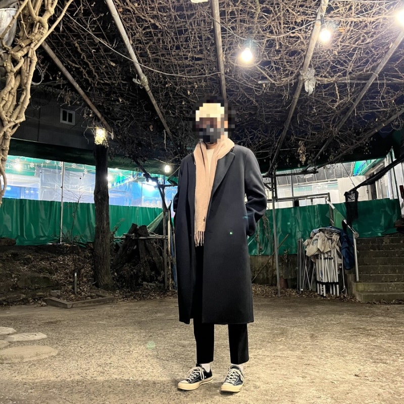 타임 옴므(TIME HOMME) 코트 후기 / 캐시미어 블렌드 싱글코트 (size 95-170)