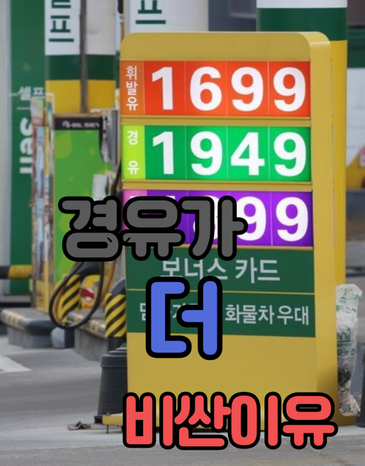  2023년유류세인하연장 과 경유가비싼이유