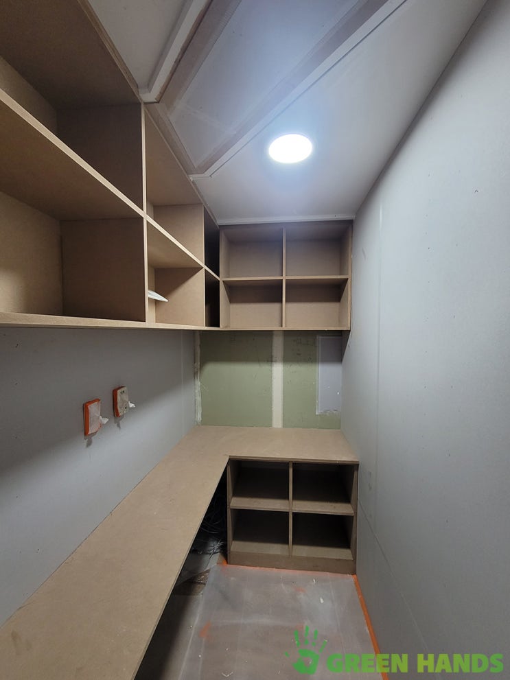  가벽파티션,천장공사,맞춤가구 인테리어 목공사 그린핸즈 / 송파구 장지동 아파트 어린이집 ②