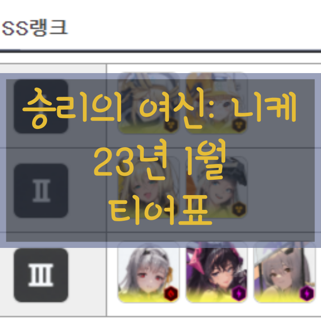  승리의 여신: 니케, 23년 1월 최신 등급표 + 모더니아 티어 및 정보