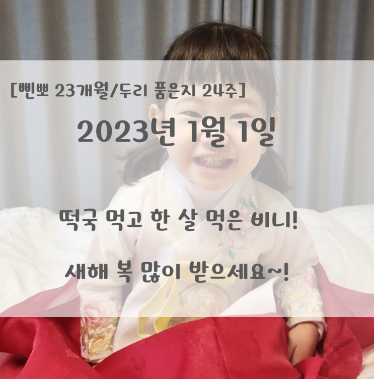  떡국 먹고 한 살 먹은 비니/새해 복 많이 받으세요~!