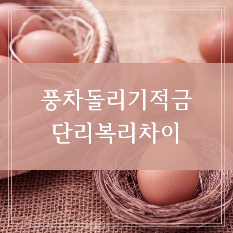  풍차돌리기 적금으로 목돈 만들기 단리 복리 이자 효과 제대로 누리려면 이것부터 시작하세요