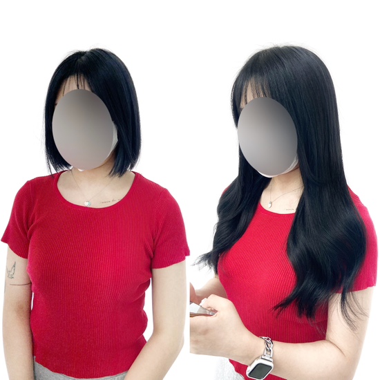  연산붙임머리 단발전문
