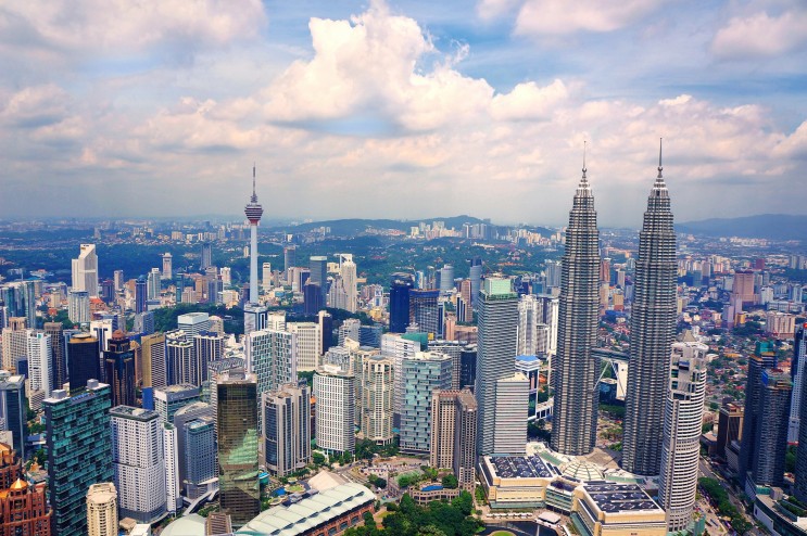 도시 지평선 건물 도시의 도시 풍경 말레이시아 쿠 알라 룸 푸 르 고층 빌딩