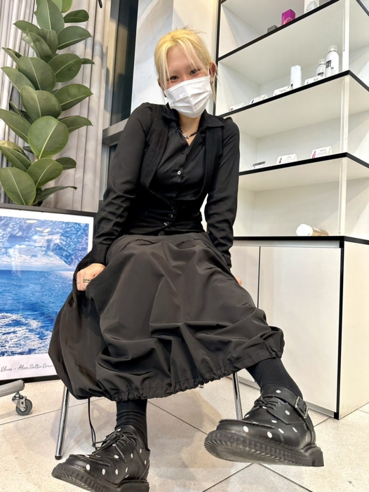 내 돈 내산 겨울 올블랙 네일 홍대 상수네일