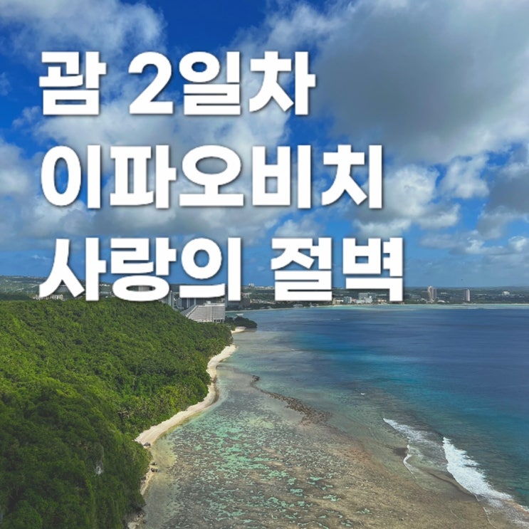  자영업 때려치고 괌으로 떠난 후기 2편ㅣ이파오비치 사랑의절벽