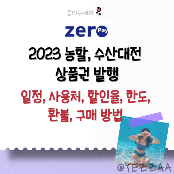  2023 농할상품권, 수산대전 상품권 발행(일정, 사용처, 할인율, 한도, 환불, 구매 방법)