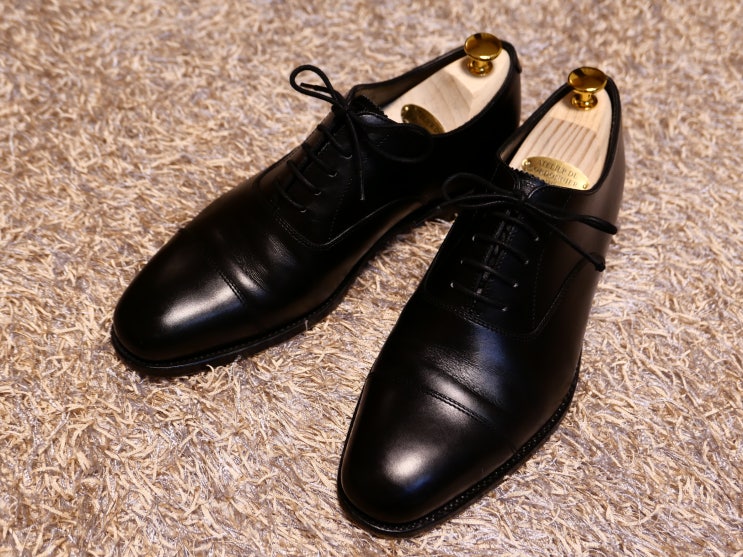  로크(Loake) 1880 알드위치(Aldwyich) 스트레이트 팁 옥스포드 / 검정 정장 구두