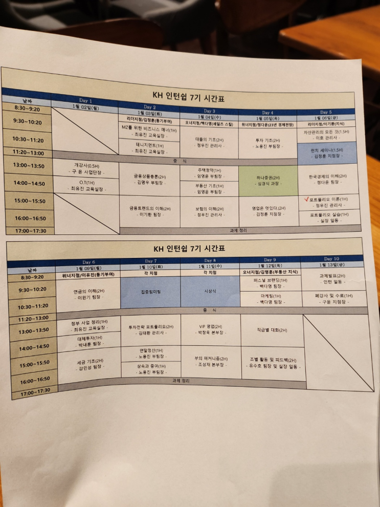  [금융인턴] KH자산관리법인 인턴쉽 2일차 금융상품총론
