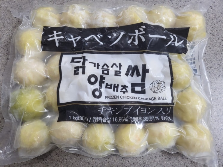  다이어트식품 곰곰 국내산 연두부/닭가슴살 양배추쌈