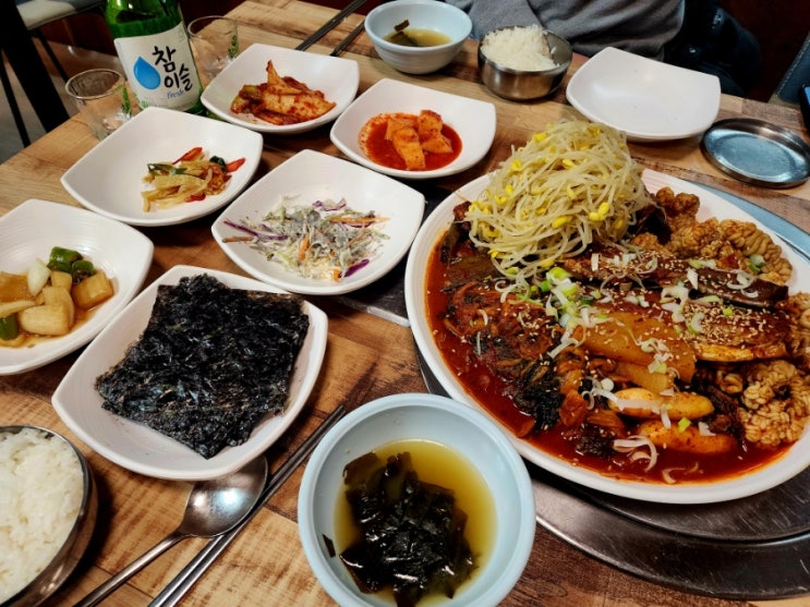  매콤한 코다리조림과 곤이+시래기의 특별한 만남, 초월맛집 명월본가수라상