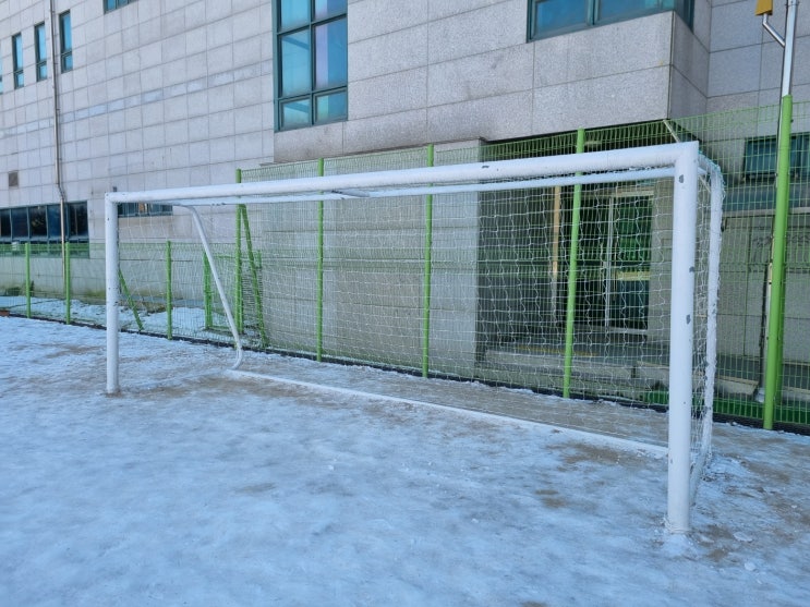  [날개스포츠] 의정부중앙초교 축구골망 교체, 축구골망 설치 작업