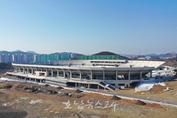  목포시, 제104회 전국체전 주경기장 건립 공사 순조롭게 추진