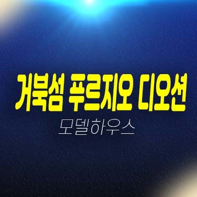  시화mtv 거북섬 푸르지오디오션 정왕동 주거용 오피스텔 세컨하우스,펜트하우스 잔여호실 분양가 모델하우스 투자 문의!