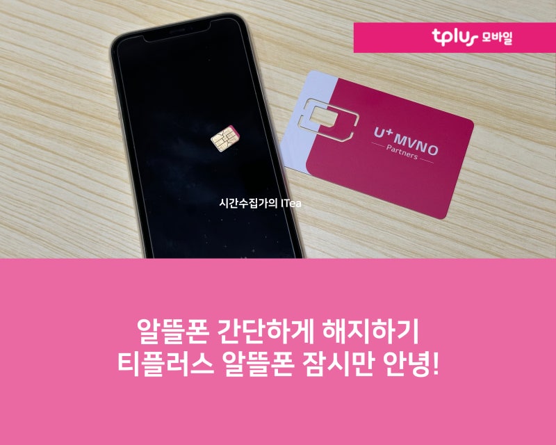 알뜰폰 간단하게 해지하는 방법은? 티플러스 해지방법, 잠시만 안녕!