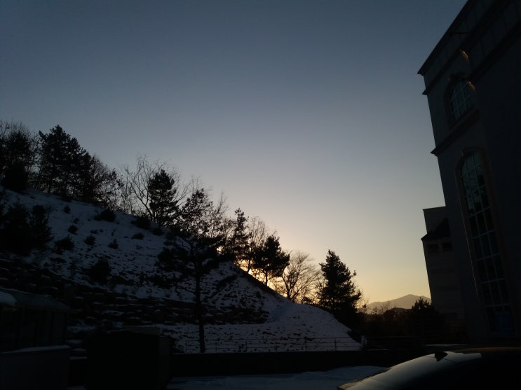 저녁 <b>HJ천주천보수련원</b>... 효정 천보 40일 특별수련회... 
