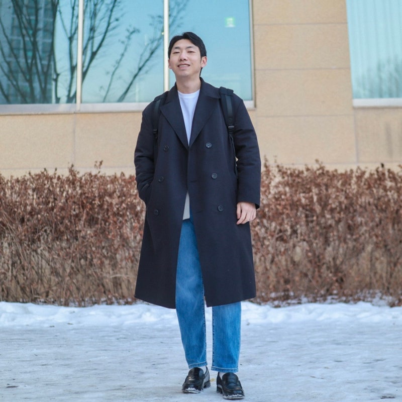 30대 남자 연청바지 코디 플랙진 벨트 데일리룩