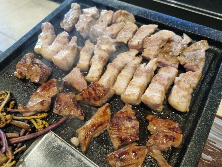  [광명시하안동맛집] "금돈집" 하안사거리 삼겹살, 목살, 갈매기살/비빔냉면 존맛탱 무조건 먹어야함