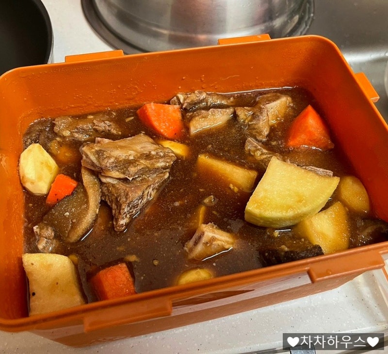 요리일기, 소갈비찜 재우기 및 양념, 소갈비찜 레시피