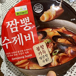 CU 짬뽕수제비 비싸지만 맛있었던 솔직 후기 편의점 컵수제비