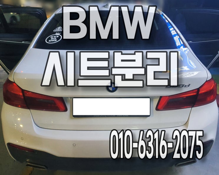  BMW 5시리즈 자동차 개오줌제거 시트분해 세척 가능합니다