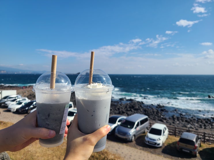 제주도 송악산카페 에코매장 스타벅스, 송악산 바다