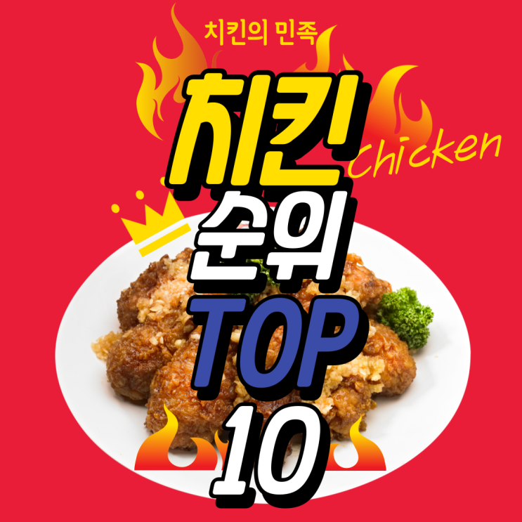 한국인이 뽑은 치킨 TOP10