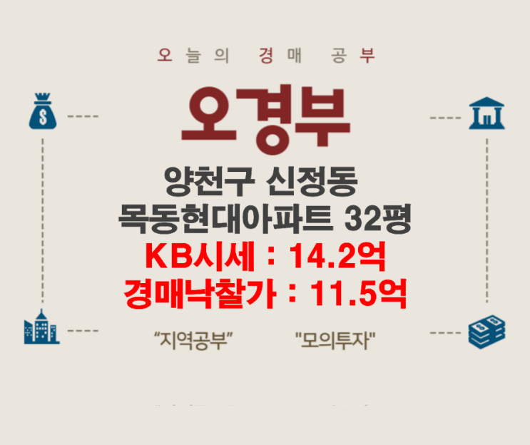  양천구 신정동 목동현대아파트 경매 결과, 손품 임장, 주변시세 정리