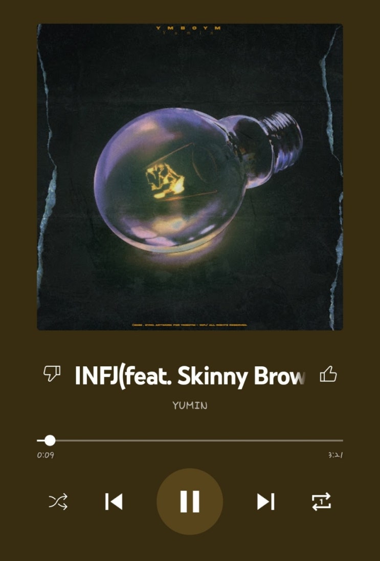 「MBTI 노래 추천」 유민(YUMIN) - INFJ (feat. 스키니브라운)