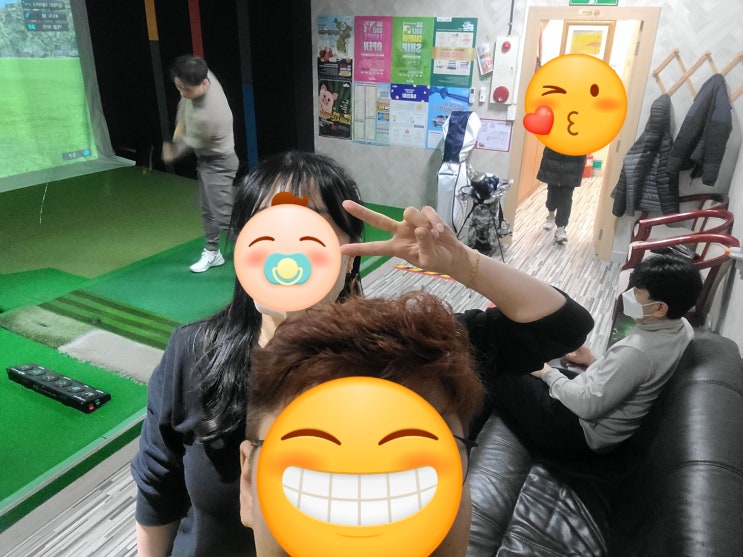  박하림 100일 골프 완성 따라하기 : 아이언 우드 스크린에서 연습해보기