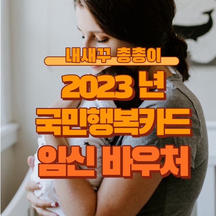  2023년 임신 출산 바우처 국민행복카드 등록 사용 방법 / 잔액 조회