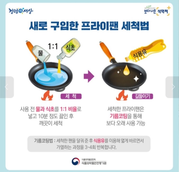 프라이팬 똑똑하게 오래 사용하는 법!