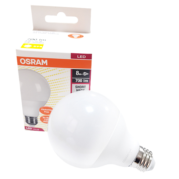오스람 LED 숏넥 숏볼구 E26 8W (백열램프 52W 대체)