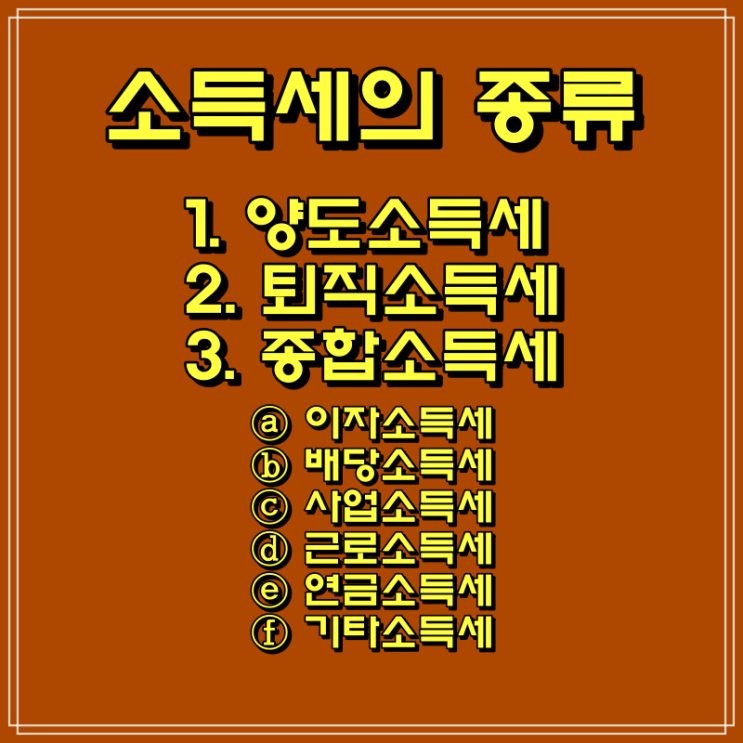  2023년 국세, 보통세 종류(직접세·간접세)와 목적세