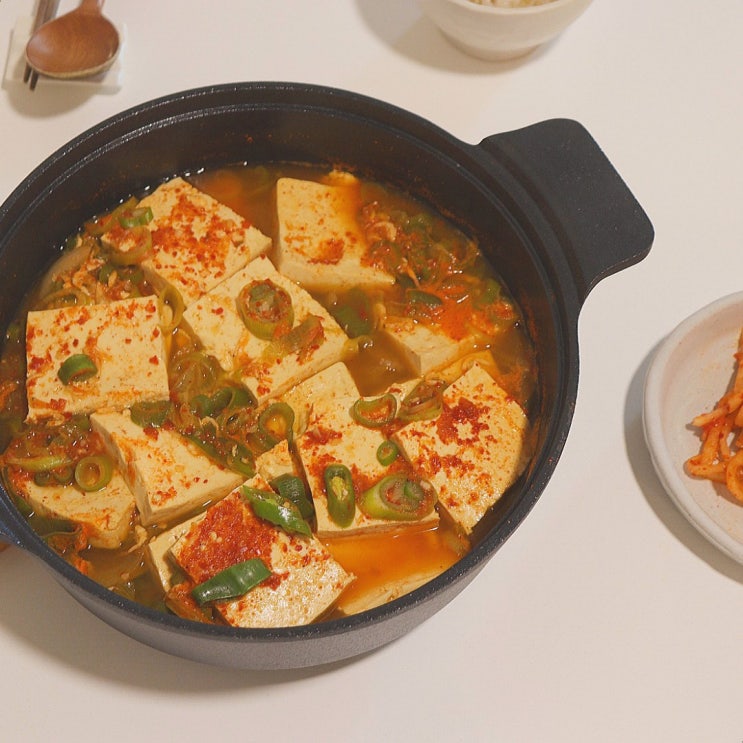  간편한 한끼 새우젓 두부찌개 만드는법 술안주 메뉴 추천