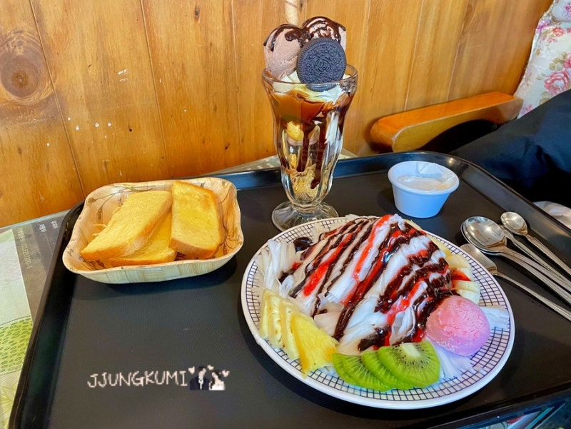 라떼월드/추억놀이] 눈꽃빙수와 파르페와 무제한 생크림 토스트가 유명했던 캔모아🍋🍊🍓 | 캔모아 용인점 : 네이버 블로그