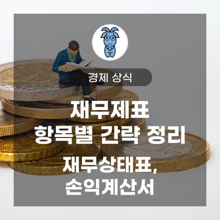재무제표 항목별 간략 정리 (재무상태표, 손익계산서) 재무제표 항목별 간략 정리 (재무상태표, 손익계산서)